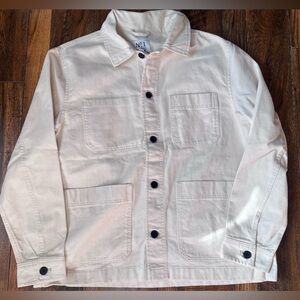 H&M Men's Light Cream Shirt Jacket